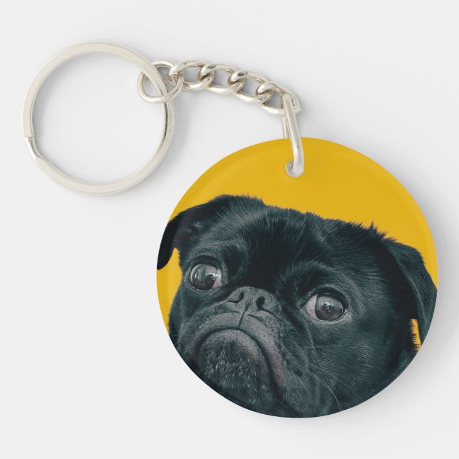 Gelbhund Schlüsselanhänger (Vorderseite)