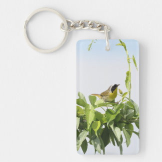 Gelbkehlchen-Vogel-Natur-Schlüsselanhänger Schlüsselanhänger