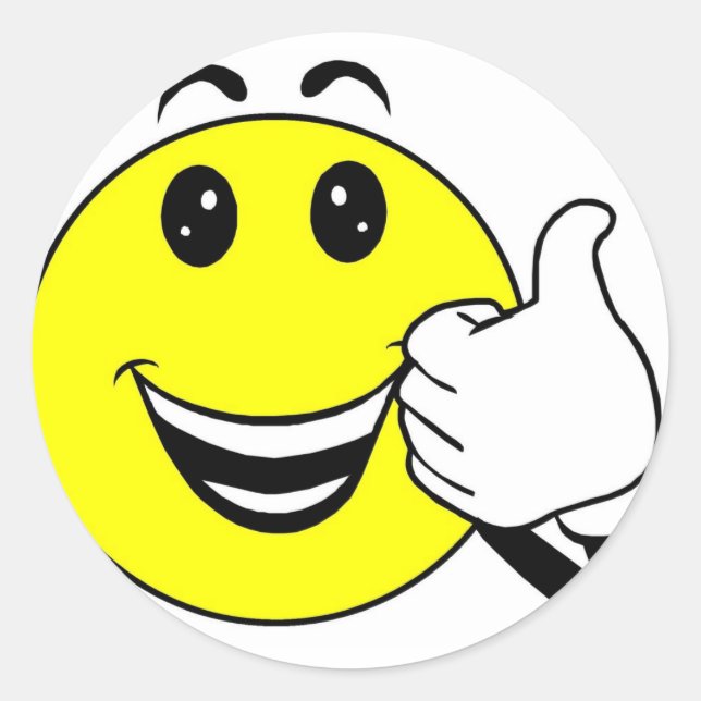 Gelbkleber Runder Aufkleber (Vorderseite)