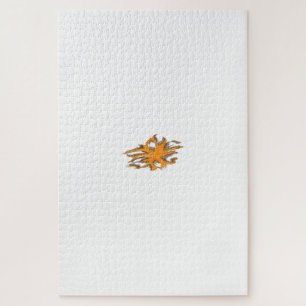 gelblich-orange, orange-gelb dekorativ puzzle