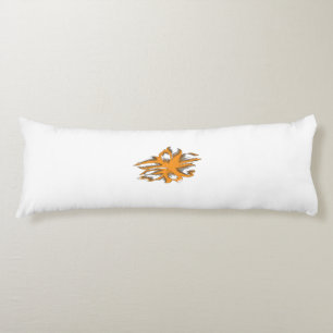 gelblich-orange, orange-gelb dekorativ seitenschläferkissen