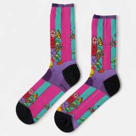 Gelbliche Vase Socken