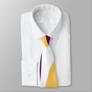 Gelbmarron, rote, kurvenförmige Linien, gewelltes  Krawatte