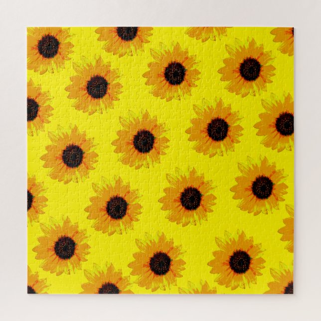 Gelbölgemalte Sonnenblumen, Puzzle (Vertikal)