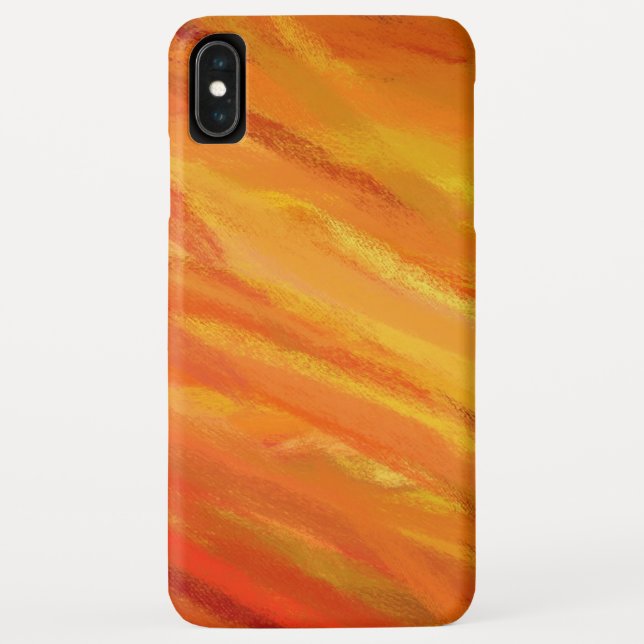 Gelborange Abstrakte Kunstmalerei Case-Mate iPhone Hülle (Rückseite)