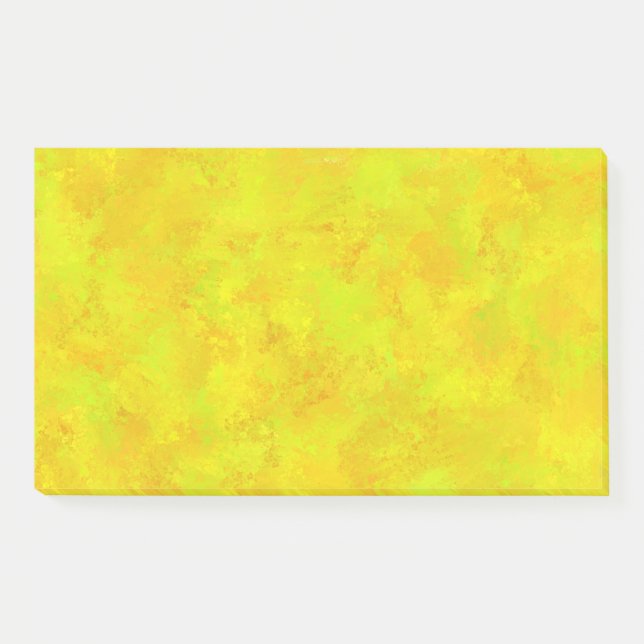Gelborange Abstraktes Muster Post-it Klebezettel (Vorderseite)