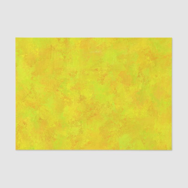 Gelborange Abstraktes Muster Seidenpapier (Vorderseite)