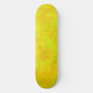 Gelborange Abstraktes Muster Skateboard