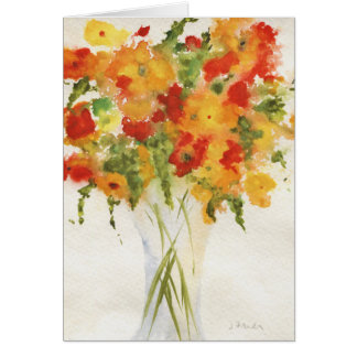 Gelborange Blume Vase