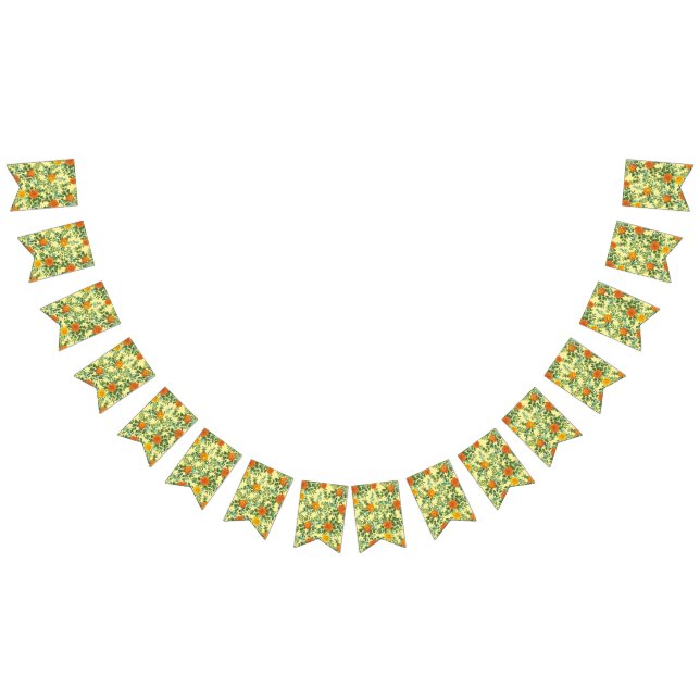 Gelborange Hochzeit Wimpelkette (Alle)