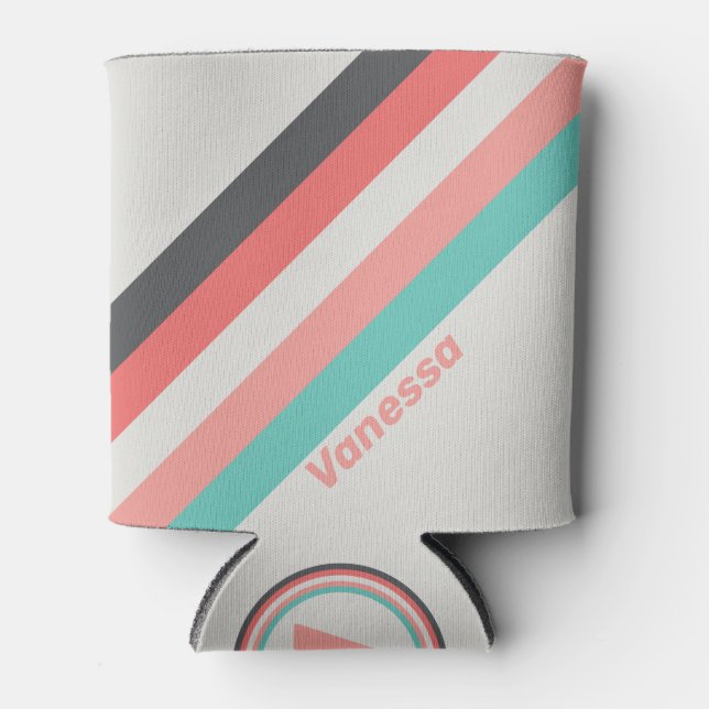 Gelborange Streifen mit Namen Dosenkühler (Vorderseite)