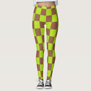Gelborange und braun leggings