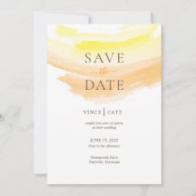 Gelborange Wasserfarbe