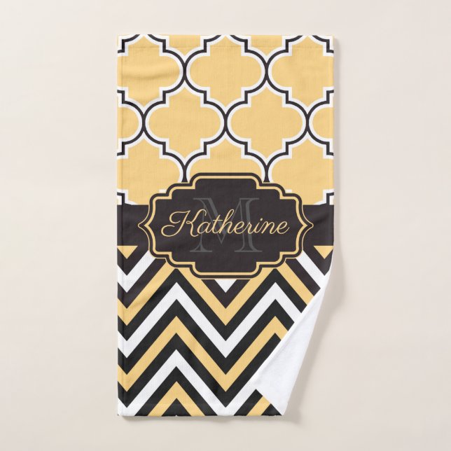 Gelbquatrefolie Badhandtuch Set (Handtuch)