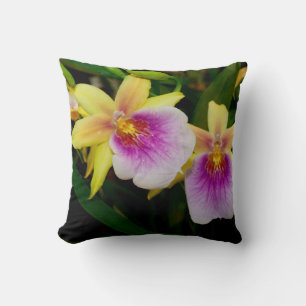 Gelbrosa Lila Miltonia Sunset Orchideen Kissen