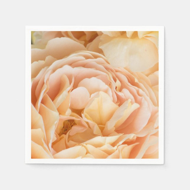 Gelbrose-Blume Serviette (Vorderseite)