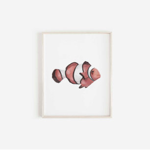 Gelbschwanzclownfischprint Poster