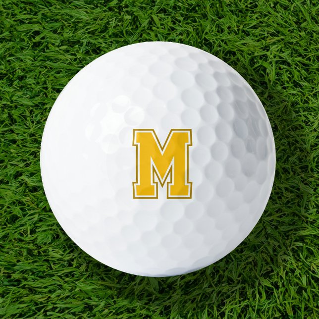 Gelbschwanzmonogramm Golfball (Von Creator hochgeladen)