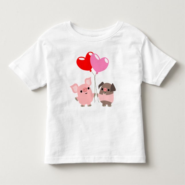 Gelbschweine (Cartoon Schweine) Kinder T - Shirt (Vorderseite)
