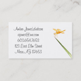 Gelbschwingendrachenfliege Visitenkarte