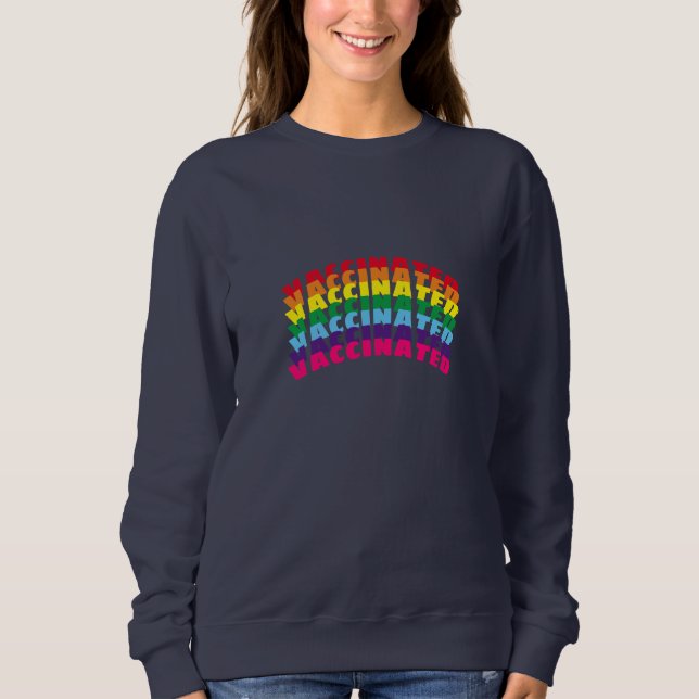 Gelbschwulenschwulenbogen Sweatshirt (Vorderseite)