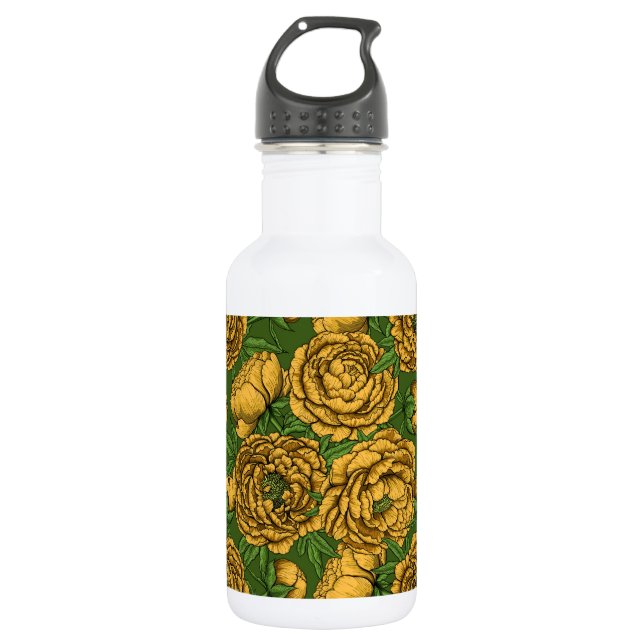 Gelbsteinstrauch Edelstahlflasche (Vorderseite)
