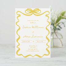 Gelbstreifen Hochzeit Whimsical