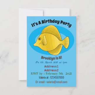 Gelbtang-Cartoon Einladung