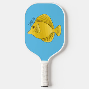 Gelbtang-Cartoon Pickleball Schläger