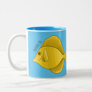 Gelbtang-Cartoon Zweifarbige Tasse