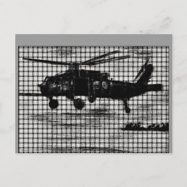 Gelbter Chopper Postkarte (Vorderseite)
