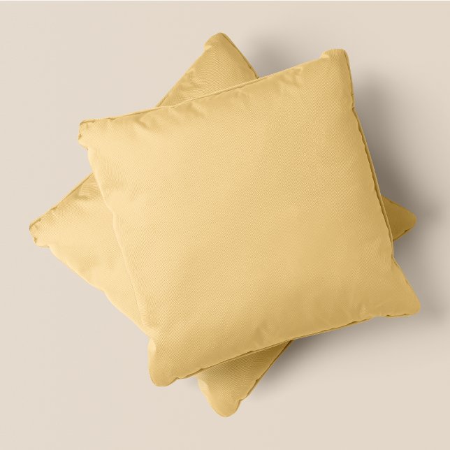 Gelbtöne - Buttermilch - #F5DB9A - Kissen (Shades Of Yellow - Buttermilk - #F5DB9A - Throw Pillow)