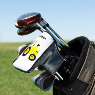 Gelbtraktor-Design Golf Headcover