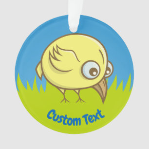 Gelbvogel-Cartoon Ornament