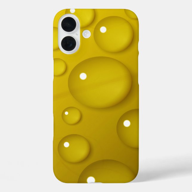 Gelbwassertropfen Hintergrund Case-Mate iPhone Hülle (Rückseite)
