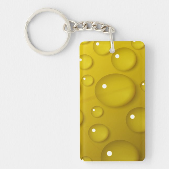 Gelbwassertropfen Hintergrund Schlüsselanhänger (Vorderseite)