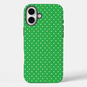 Gelbweiße Punkte Muster-Unterlage iPhone 16 Plus Hülle