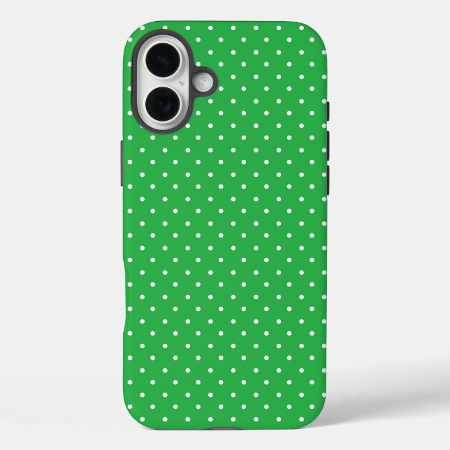 Gelbweiße Punkte Muster-Unterlage Case-Mate iPhone Hülle (Rückseite)