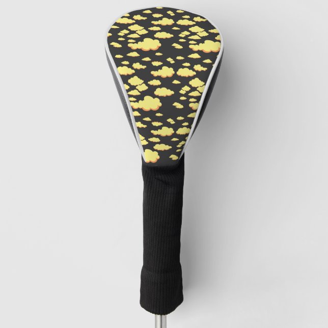 Gelbwolkenmuster Golf Headcover (Vorderseite)