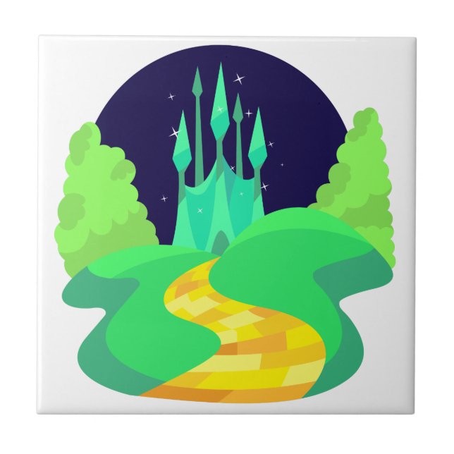 Gelbziegelstraße Fliese (Vorderseite)