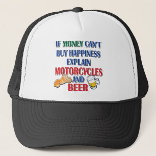 Geld — Bier-Motorrad Truckerkappe