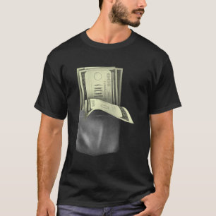 Geld-Bundle Geld Dollar Geld reichlich Pocket T-Shirt