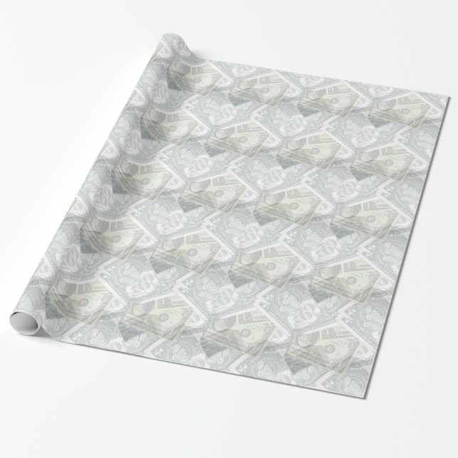 Geld-Dollar-Geschenk-Packpapier Geschenkpapier (Ungerollt)