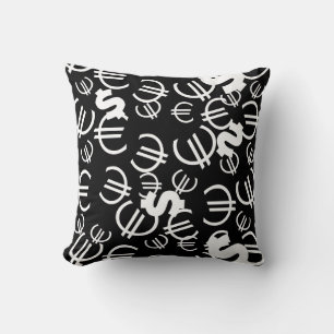 Geld Euro Dollar Muster Wurf Kissen Kissenhülle