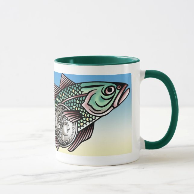 Geld-Fisch-Tasse Tasse (Rechts)