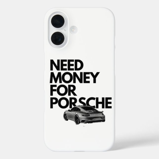 Geld für Porsche Phone Case - Funny Car Liebe (Rückseite)