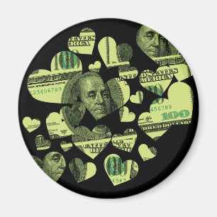Geld Herz Magnet