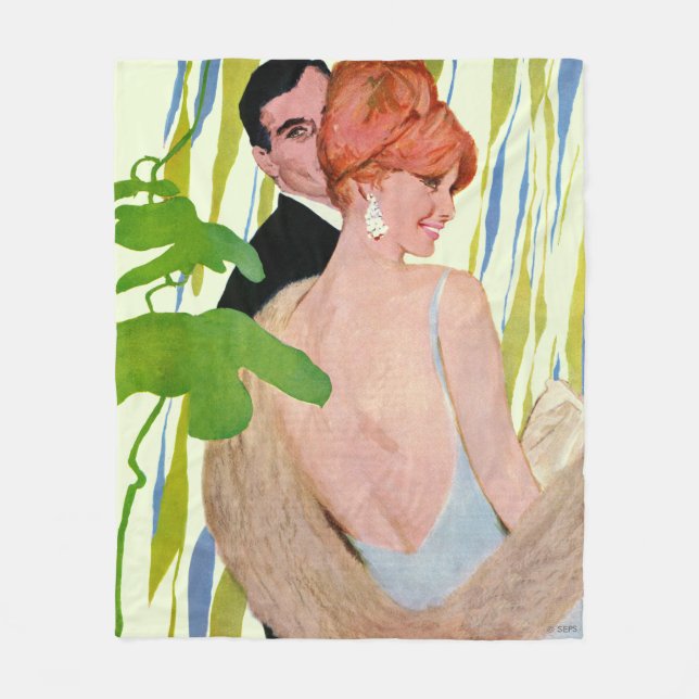 Geld im Kopf Fleecedecke (Vorderseite)