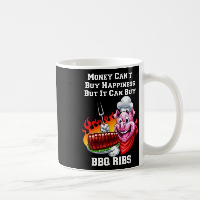 Geld kann Grillen Ribs I Liebe Grillen Ribs Eating Kaffeetasse (Rechts)