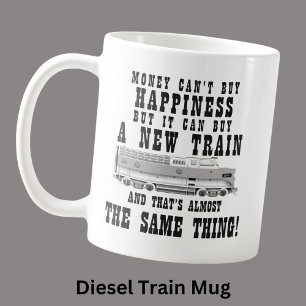 Geld kann kein Glück kaufen New Diesel Train Moto Kaffeetasse